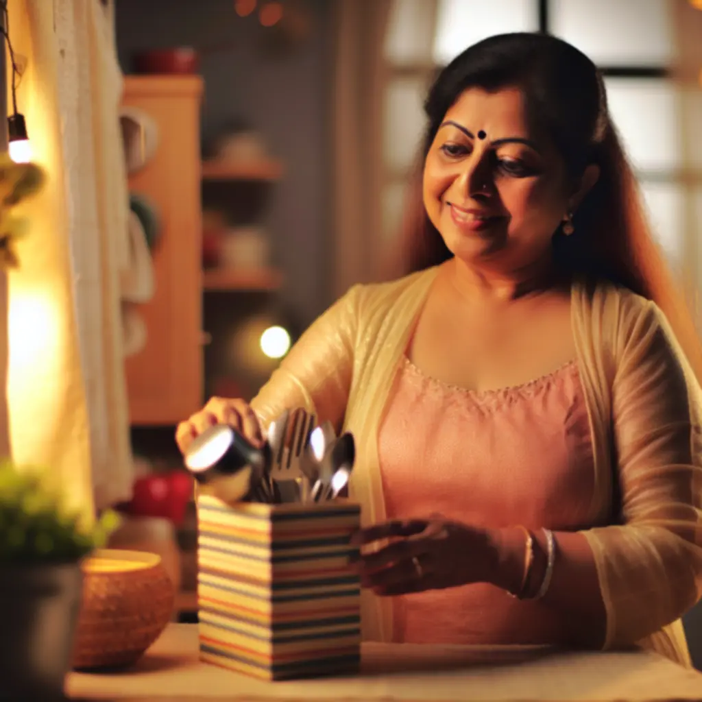 Zadowoleni klienci oceniający akcesoria domowe